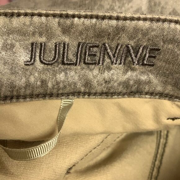 Basler Julienne European Tan Cotton Snake Print High Rise Skinny Jean Size 18 - Picture 7 of 16